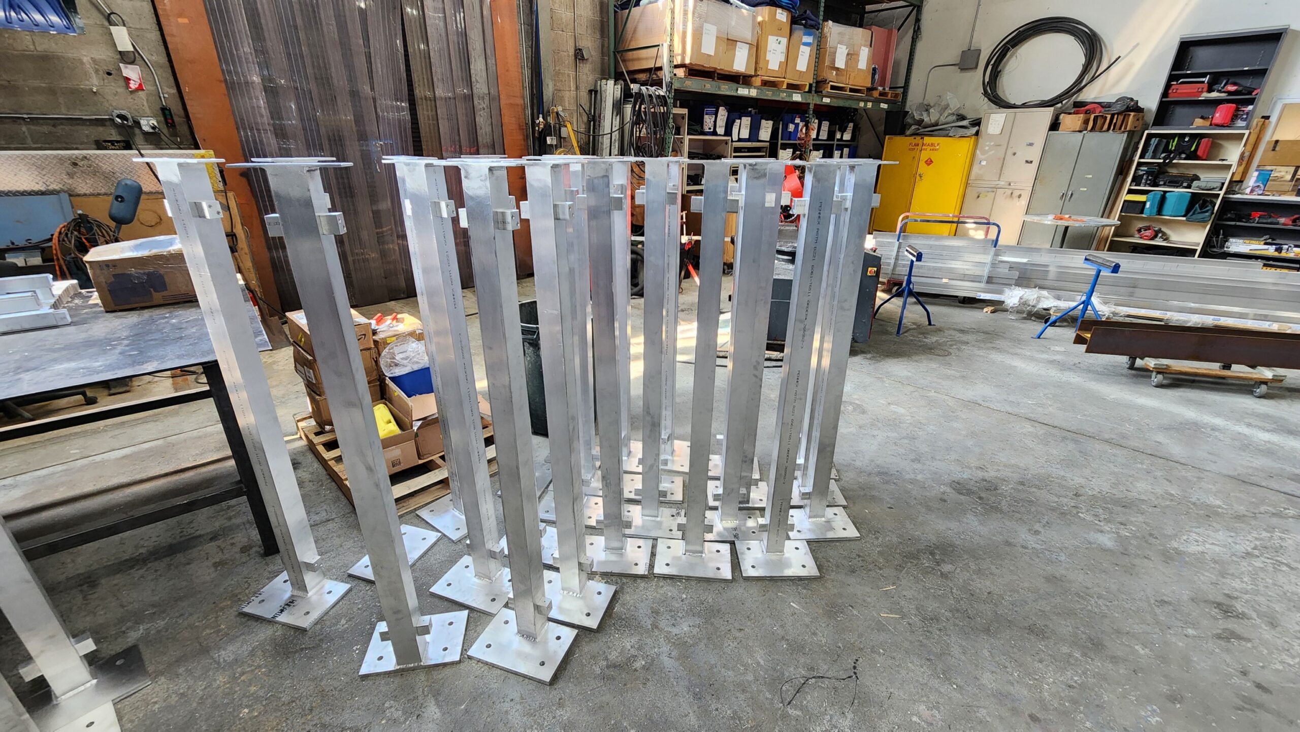 Aluminum post fabrication